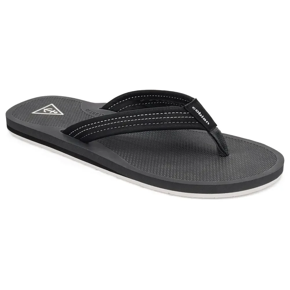 Cobian Men Anchor Beach Pool Flip Flop Sandals Size US 12 Black White